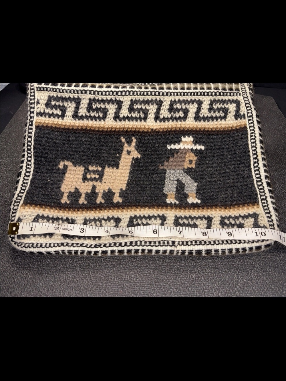 Alpaca Handwoven in Peru Tapestry Crossbody Bag Ethnic Folk Art Purse Boho